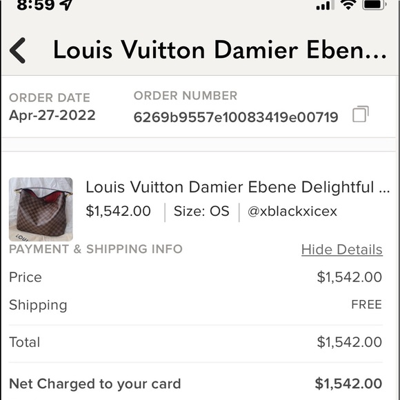 Louis Vuitton Delightful PM Damier Ebene - Picture 12 of 13